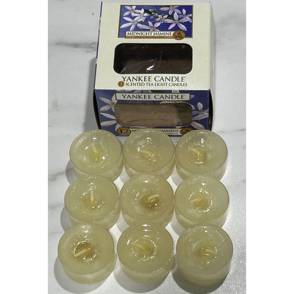 Yankee Candle 9 MIDNIGHT JASMINE Tea light Candles NEW